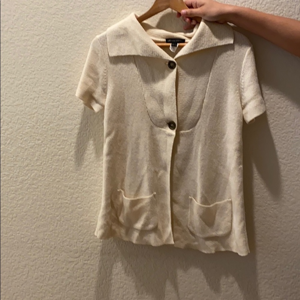 Cream short jacket